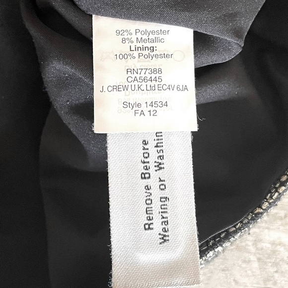 🌺 Madewell Broadway & Broome Metallic A-Line Mini Skirt Size 4 - Picture 7 of 8